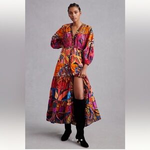 Anthropologie Farm Rio cotton dress